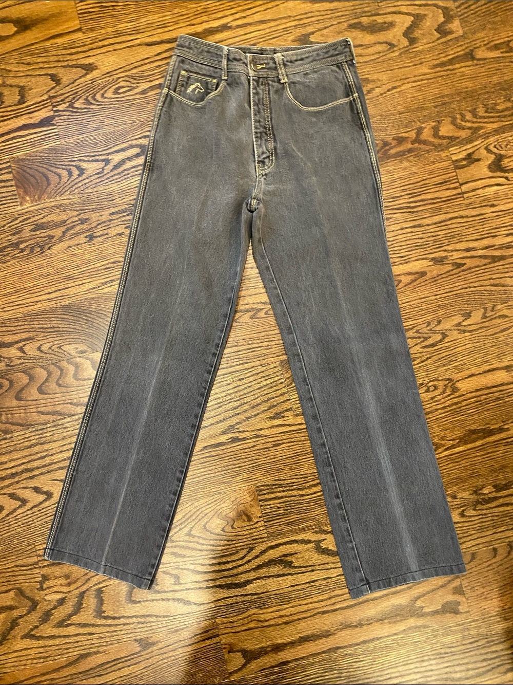 Vintage Jordache Women's Washed Gray Straight Leg Jeans
